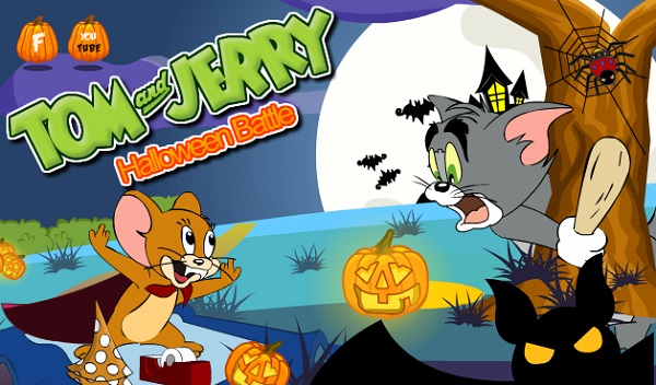 game Tom va Jerry tran chien halloween hinh anh