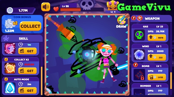 game Hành hạ búp bê zombie kick zombie voodoo