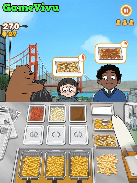 game Gấu bán khoai tây chiên hình ảnh 1
