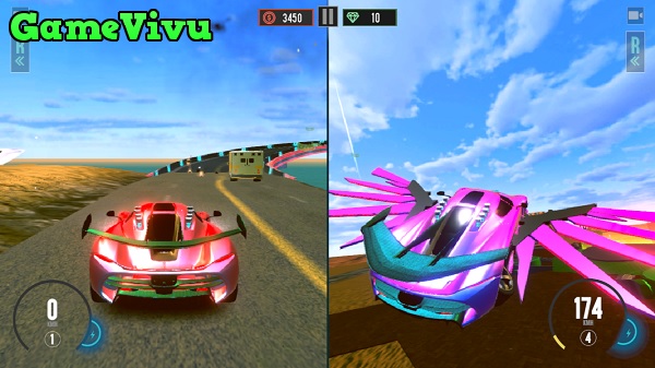 game Đua ô tô bay 2 Ultimate flying car 2